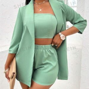 3 piece blazer set